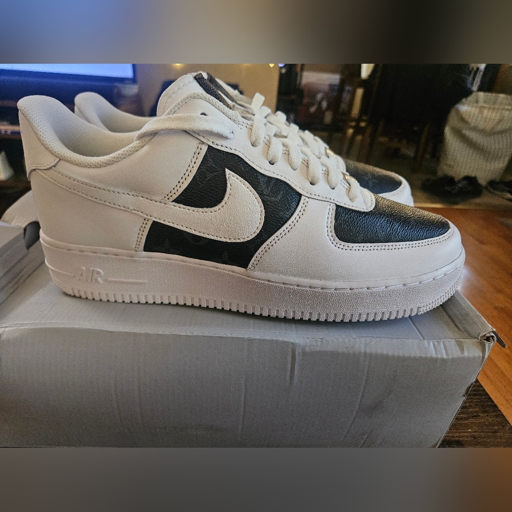 Nike Air Force 1 Low sz 12 Custom Louis Vuitton Made by @mint_creations